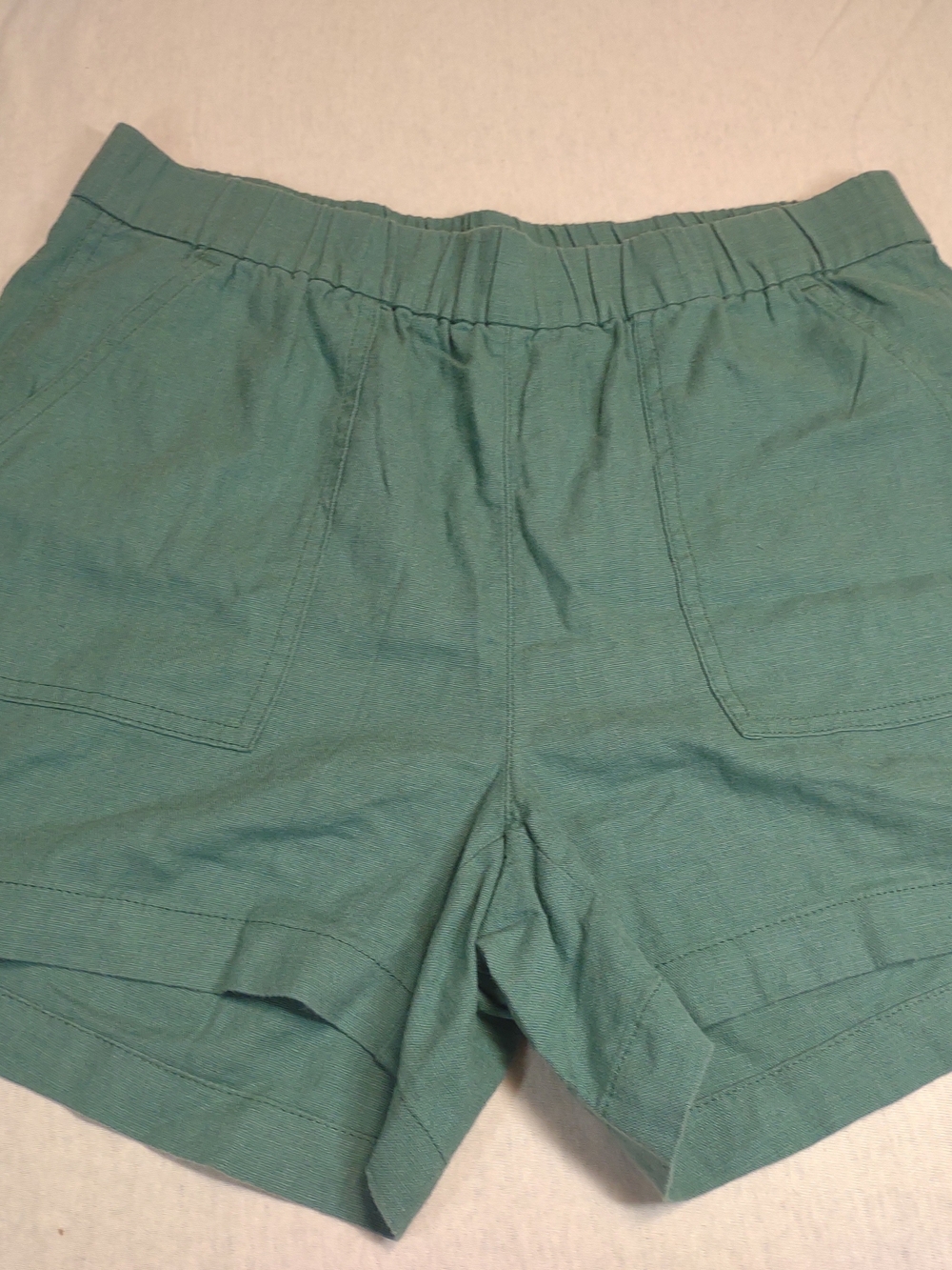 NWT J.Crew Beautifully Seaside Shorts| Linen Cotton Blend Oversized| Green| XS - Picture 3 of 9